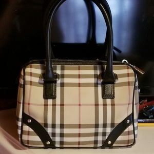 SOLD Burberry Nova Check Studded Bag